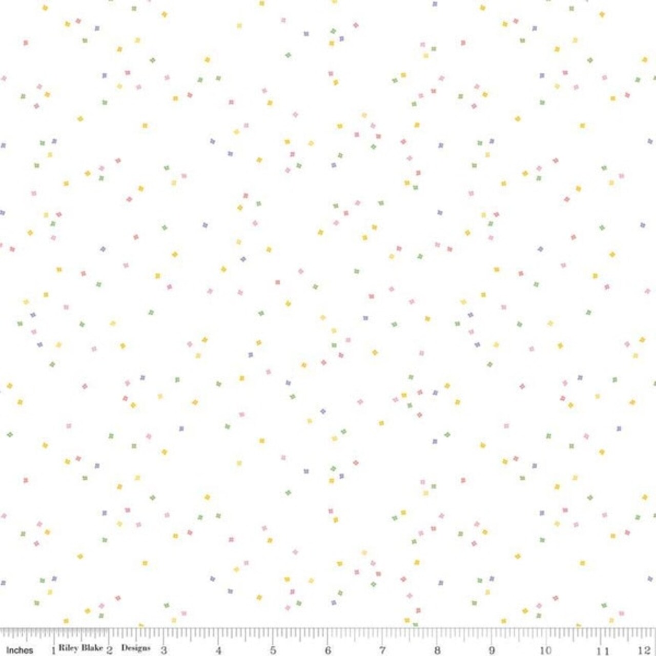 Blossom in Spring on White (c730-spring) | Blossom | Christopher Thompson | Riley Blake